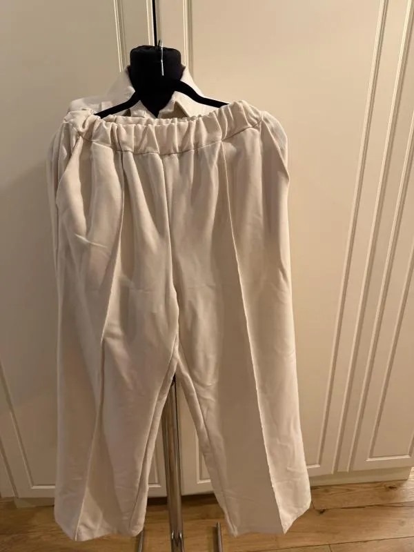 Costum cu sacou și pantaloni Made in Italy M | Bej - Image 3