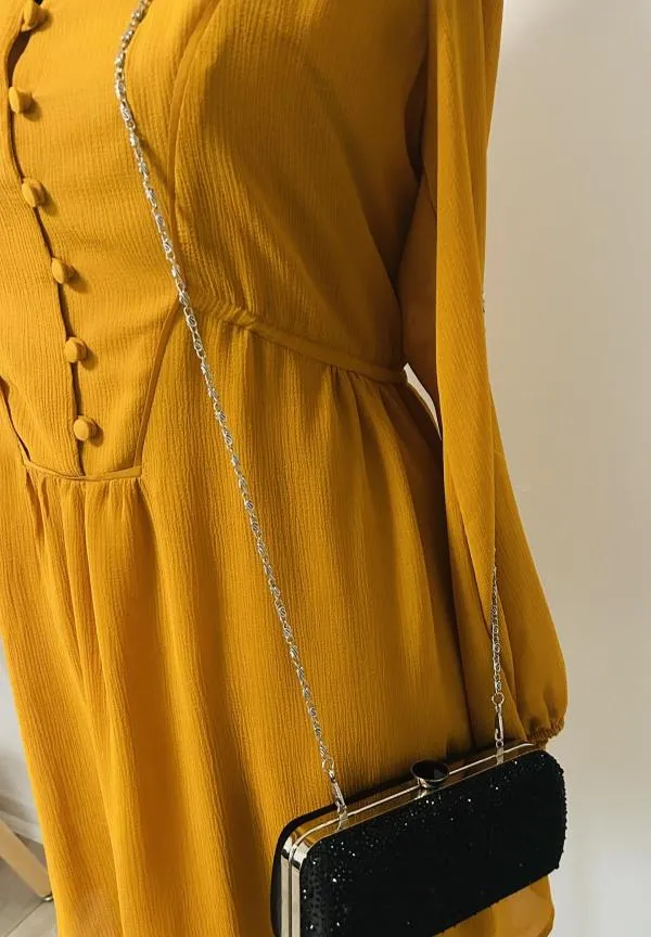 Rochie casual Reserved EU 40 | Portocaliu, Midi, Mânecă lungă - Image 3