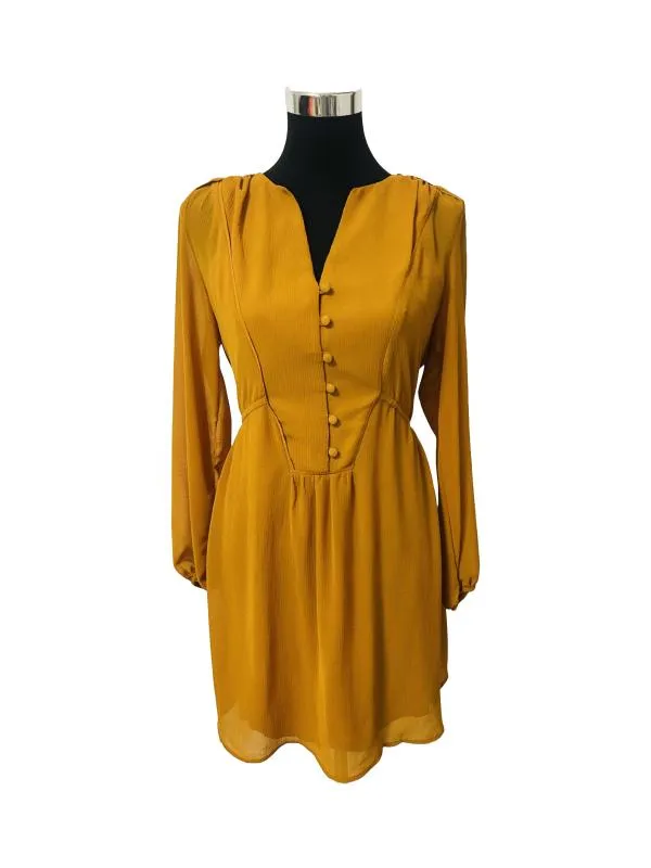 Rochie casual Reserved EU 40 | Portocaliu, Midi, Mânecă lungă