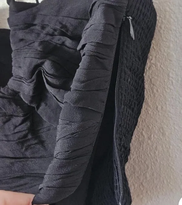 Top cropped Zara L | Negru, Cropped (Scurt), Bretele după gât - Image 3