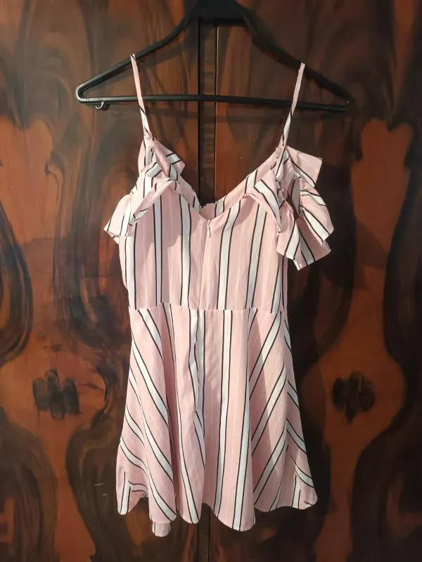 Rochie de vară Shein S | Roz, Mini, Bretele subțiri - Image 4
