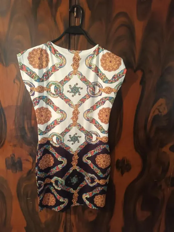 Rochie casual Solin M | Alb, Mini - Image 5