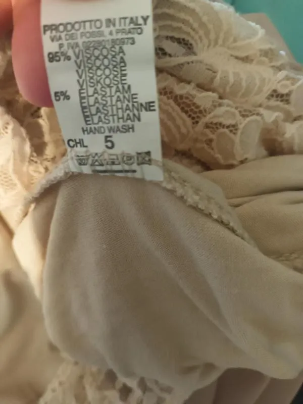 Rochie de seară Made in Italy M | Ivoire, Mini, Cu umerii goi, Dantelă - Image 5