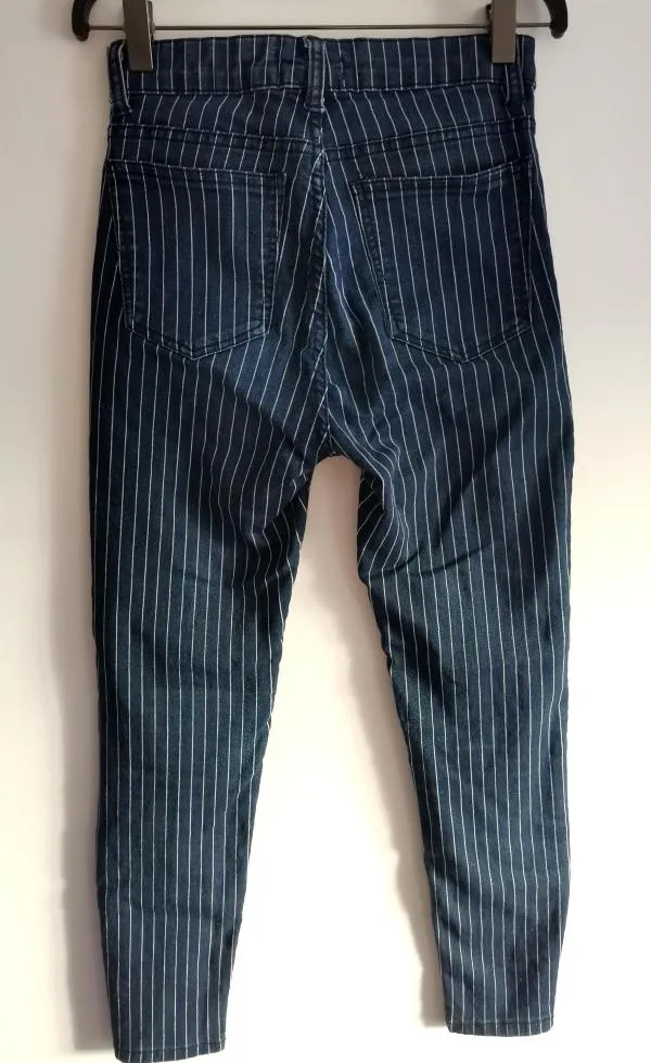 Pantaloni Bershka EU 36 | Albastru, Lungi, Talie înaltă, Skinny fit - Image 3