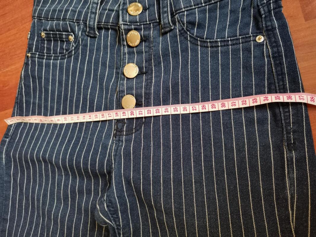 Pantaloni Bershka EU 36 | Albastru, Lungi, Talie înaltă, Skinny fit - Image 4