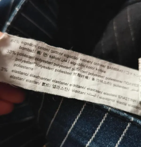 Pantaloni Bershka EU 36 | Albastru, Lungi, Talie înaltă, Skinny fit - Image 8