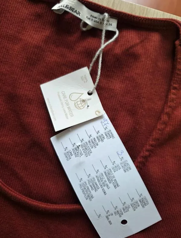 Rochie mulată Pull&Bear S | Burgundy, Mini, Mânecă lungă - Image 4