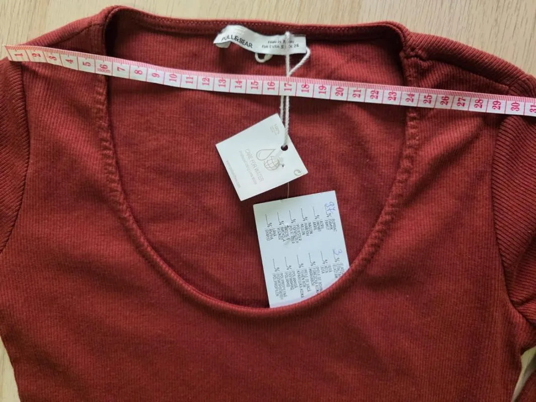 Rochie mulată Pull&Bear S | Burgundy, Mini, Mânecă lungă - Image 5