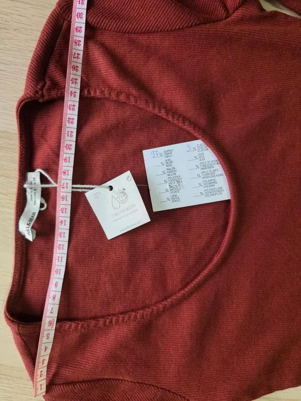 Rochie mulată Pull&Bear S | Burgundy, Mini, Mânecă lungă - Image 6