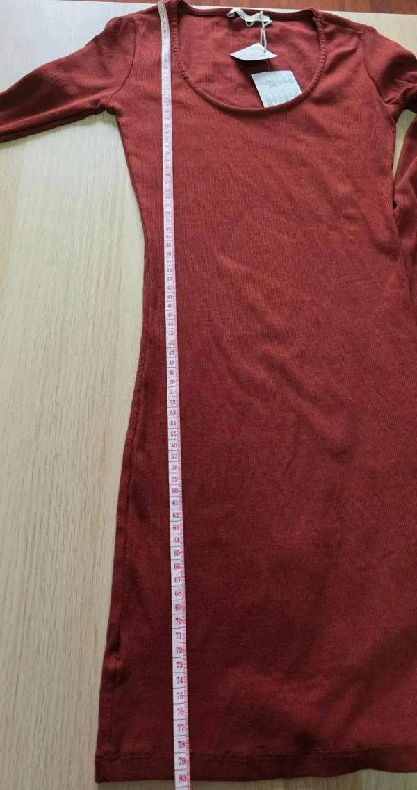 Rochie mulată Pull&Bear S | Burgundy, Mini, Mânecă lungă - Image 7