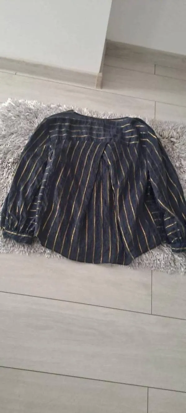 Cămașă Zara EU 34 | Albastru, Normal, Mânecă lungă, Vâscoză - Image 6