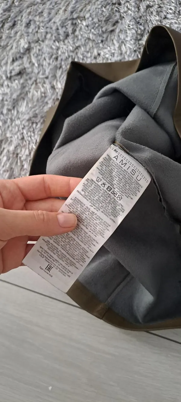 Fustă din piele AMISU EU 34 | Verde, Mini, Piele ecologică - Image 4