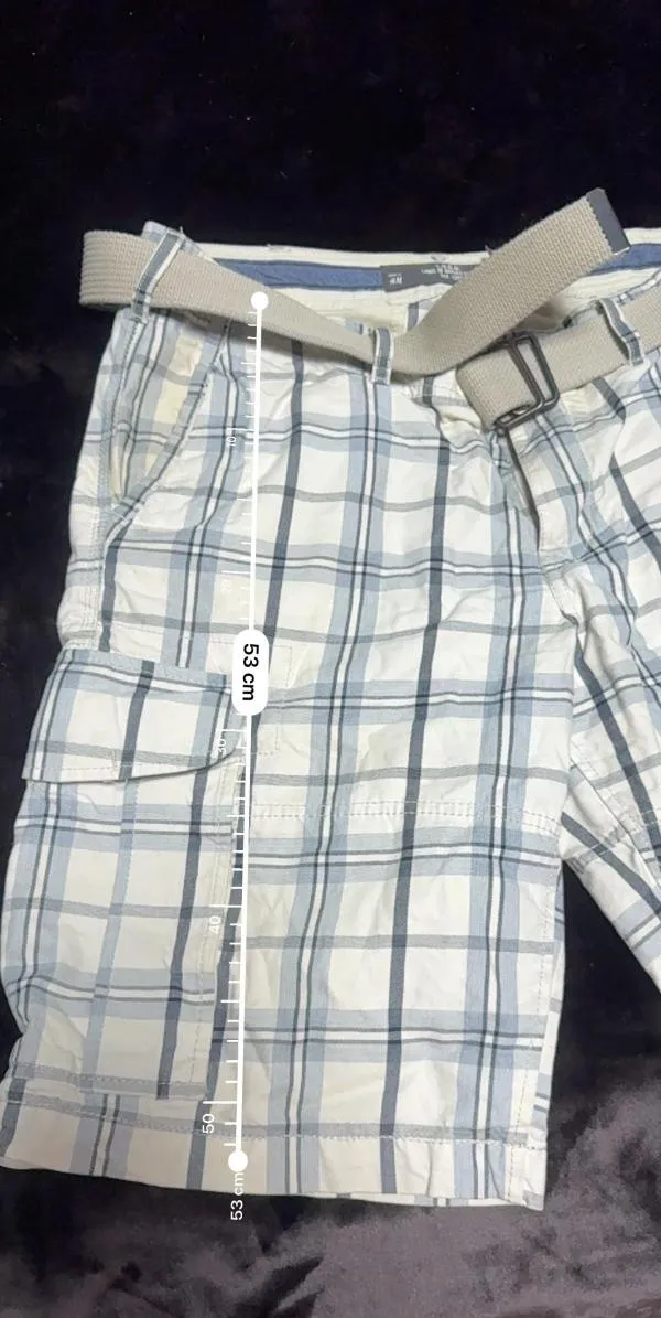 Pantaloni H&M L | Bej, Regular (Standard) fit, Cargo, Carouri, Bumbac - Image 5