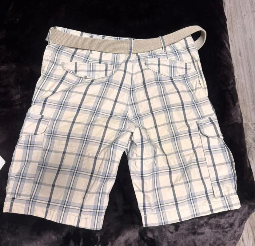 Pantaloni H&M L | Bej, Regular (Standard) fit, Cargo, Carouri, Bumbac - Image 4