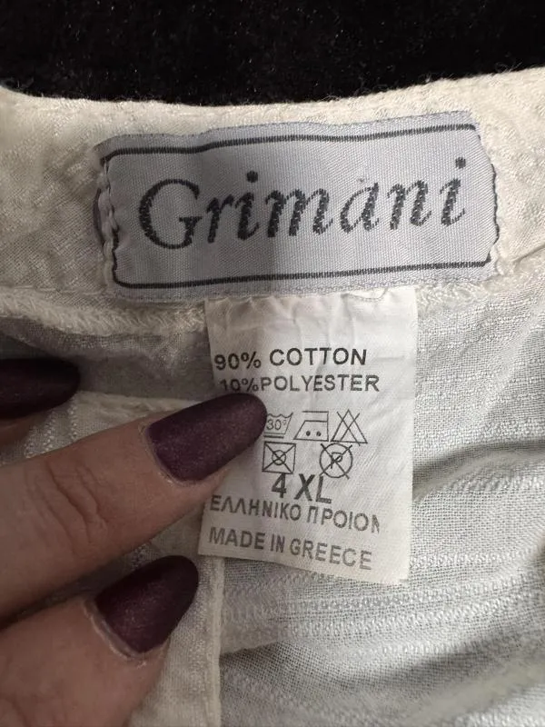 Cămașă Grimani EU 54 | Alb, Mânecă scurtă, Bumbac - Image 3