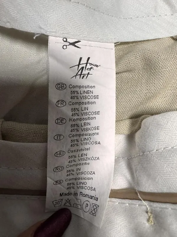 Pantaloni House of Art XL | Bej, Relaxed fit, Chino, In - Image 4