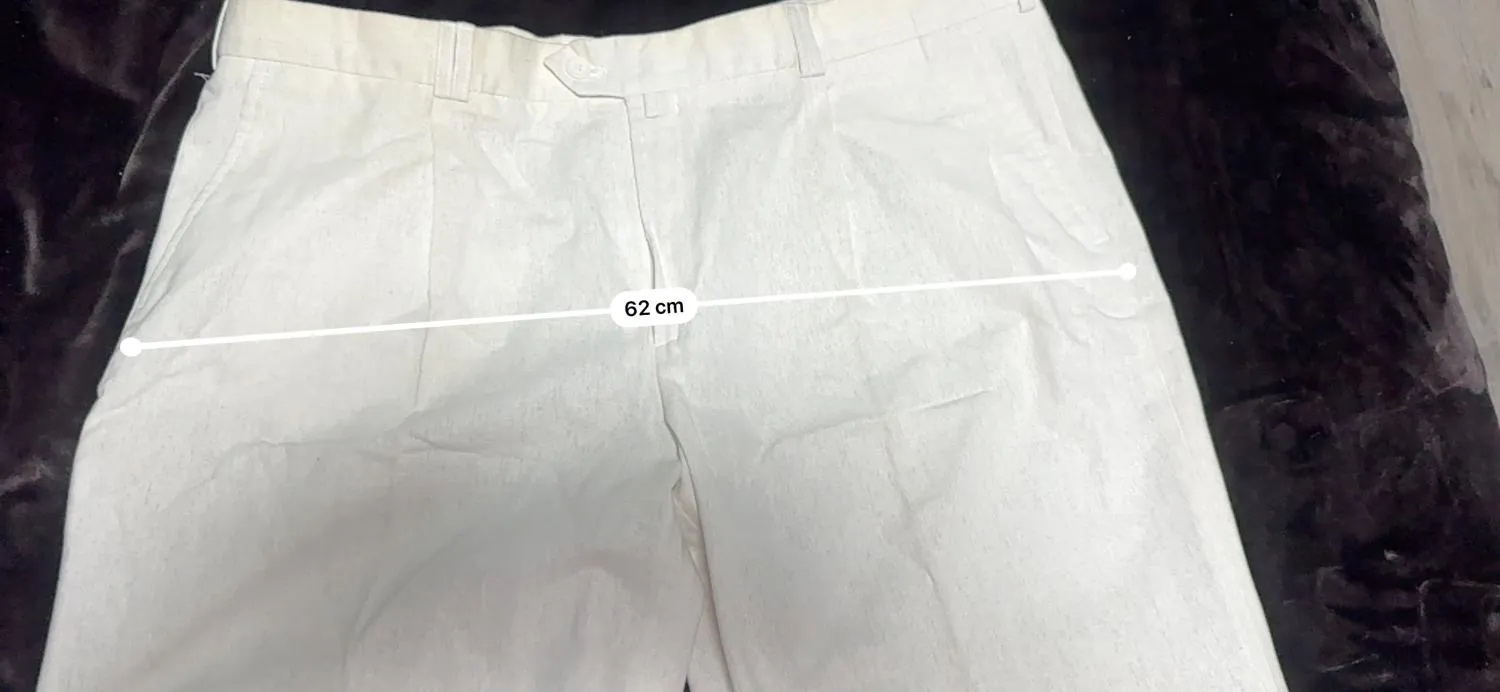 Pantaloni House of Art EU 54 | Alb, Relaxed fit, Chino, In - Image 9