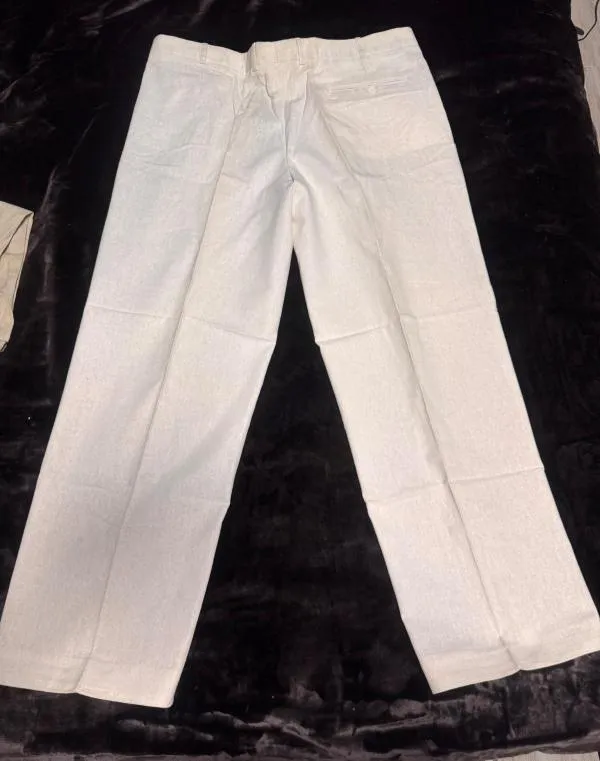 Pantaloni House of Art EU 54 | Alb, Relaxed fit, Chino, In - Image 3