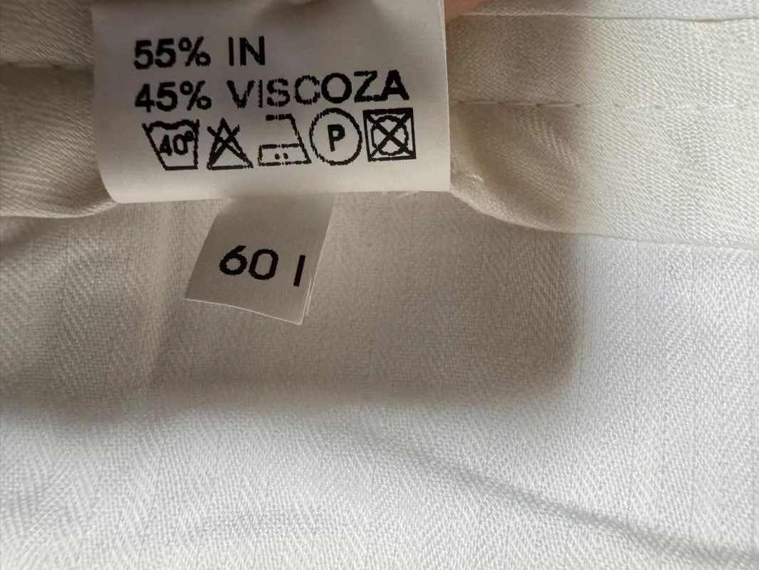 Pantaloni House of Art EU 54 | Alb, Relaxed fit, Chino, In - Image 6