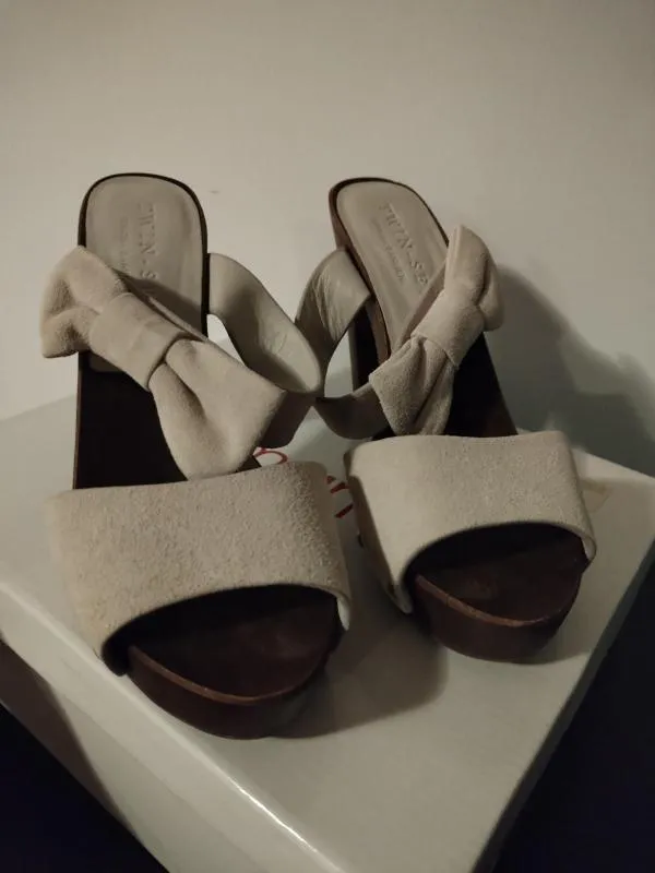 Saboți Twin-Set Simona Barbieri EU 37 | Bej, Piele naturală - Image 5