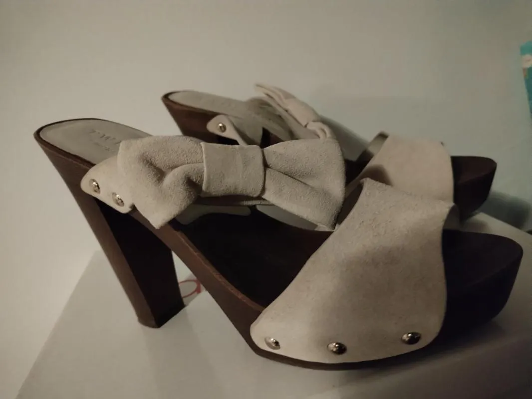 Saboți Twin-Set Simona Barbieri EU 37 | Bej, Piele naturală - Image 6