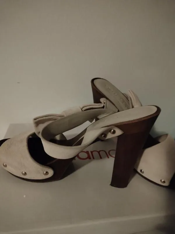 Saboți Twin-Set Simona Barbieri EU 37 | Bej, Piele naturală - Image 7