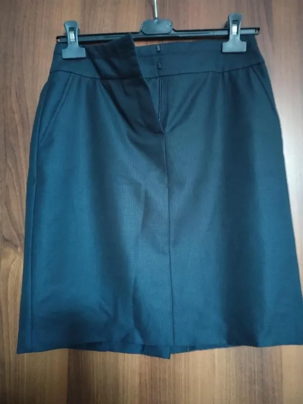 Costum cu sacou și fustă Dika EU 36 | Bleumarin, Vâscoză - Image 5