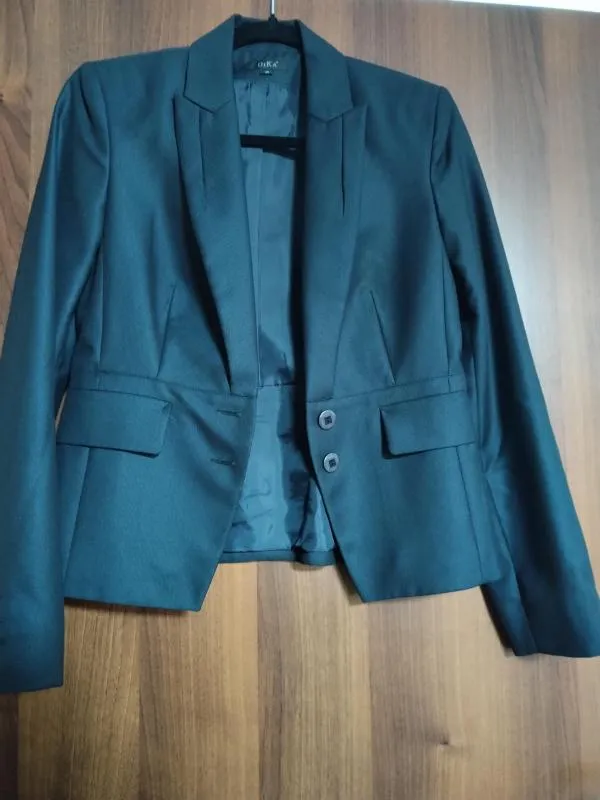 Costum cu sacou și fustă Dika EU 36 | Bleumarin, Vâscoză - Image 3