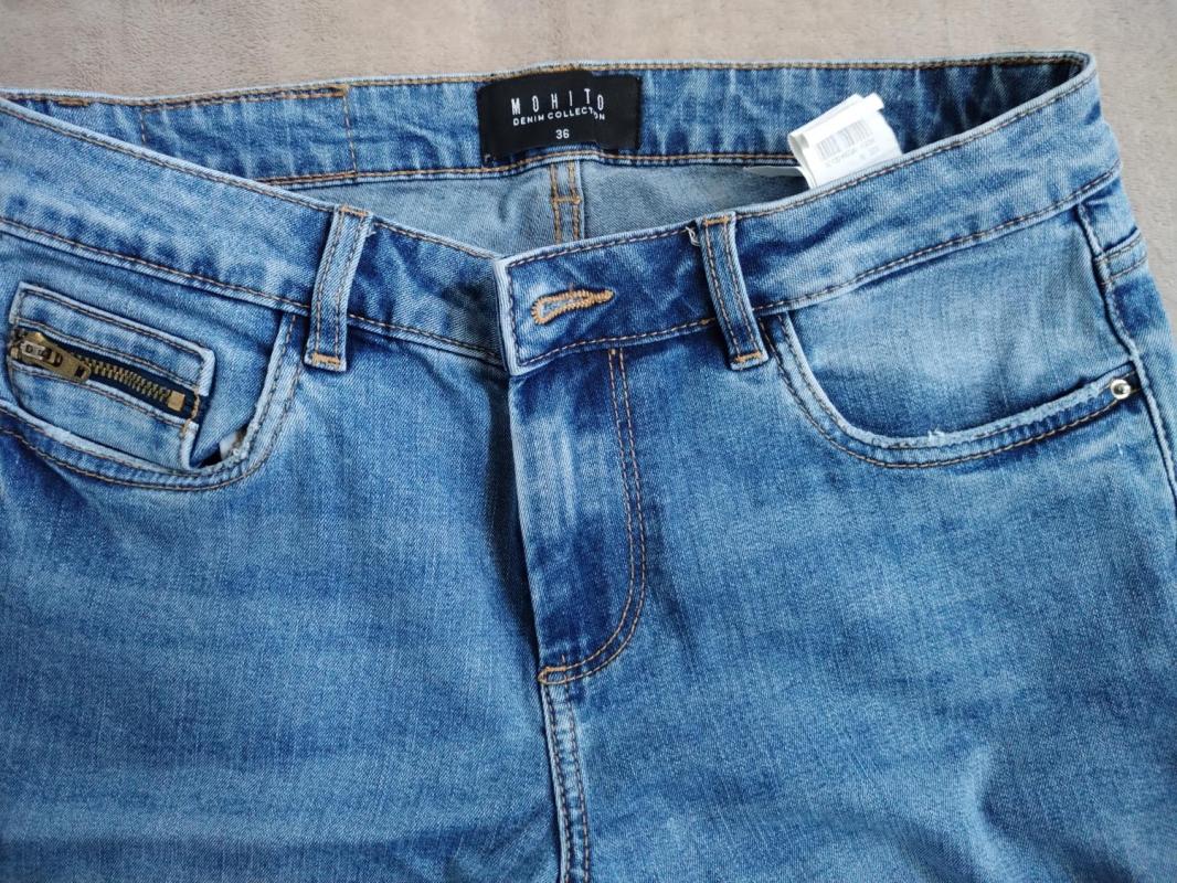 Blugi Mohito EU 36 | Bleumarin, Lungi, Talie medie, Skinny fit, Denim - Image 3
