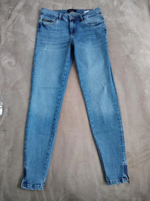 Blugi Mohito EU 36 | Bleumarin, Lungi, Talie medie, Skinny fit, Denim - Image 2