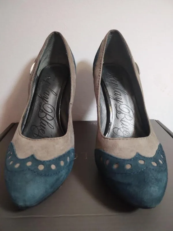 Pantofi cu toc înalt Replay EU 36 | Gri, Piele întoarsă Suede - Image 7