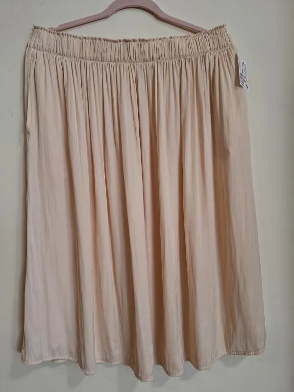 Fustă cu volane H&M L | Crem, Midi, Cu fit, Monocrom, Poliester - Image 6