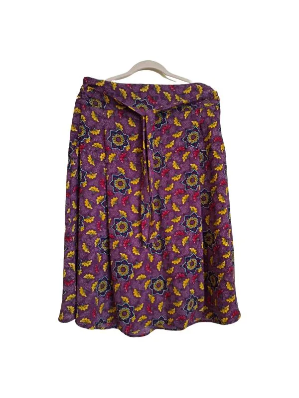 Fustă cloș InExtenso XL | Mov, Midi, Cloș fit, Floral & Tropical, Poliester