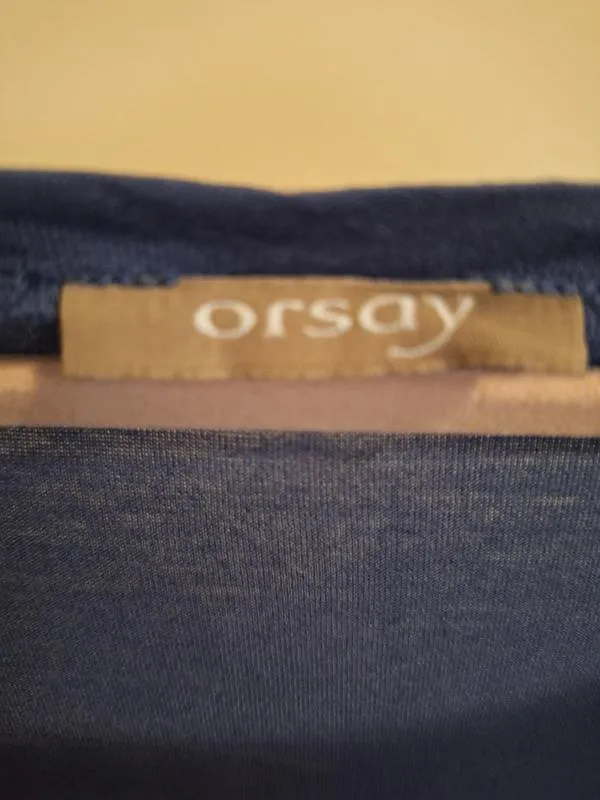Tricou Orsay L | Gri, Normal, Mânecă scurtă, Floral & Tropical, Vâscoză - Image 4