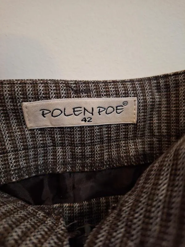 Fustă asimetrică POLEN POE EU 42 | Caramel, Midi, Asimetrică fit, Bumbac - Image 5