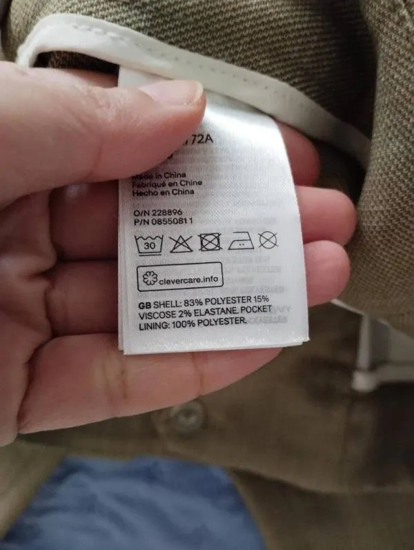 Pantaloni H&M EU 38 | Khaki, Lungi, Tapered (Conici) fit - Image 3