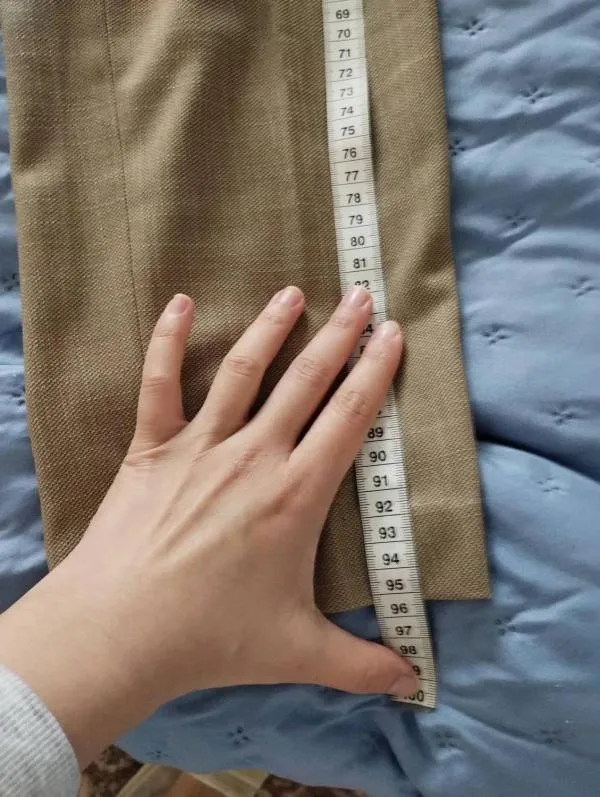 Pantaloni H&M EU 38 | Khaki, Lungi, Tapered (Conici) fit - Image 5