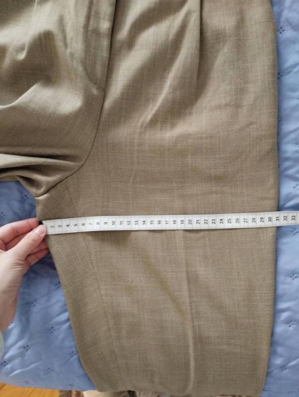 Pantaloni H&M EU 38 | Khaki, Lungi, Tapered (Conici) fit - Image 6