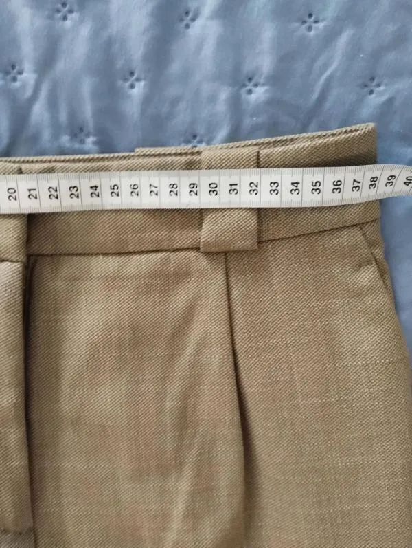 Pantaloni H&M EU 38 | Khaki, Lungi, Tapered (Conici) fit - Image 7