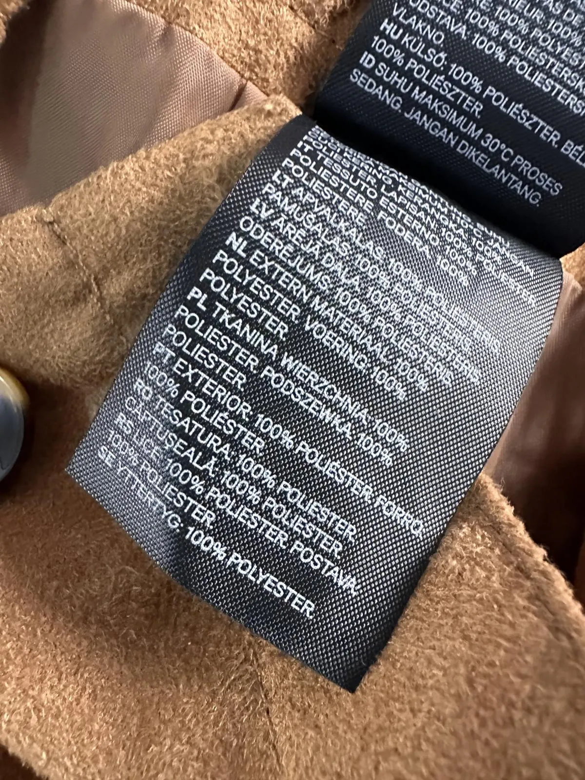 Fustă din piele H&M EU 40 | Maro, Midi, Poliester - Image 7