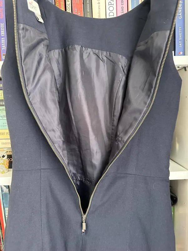 Rochie dreaptă Esprit EU 34 | Bleumarin, Midi, Vâscoză - Image 3