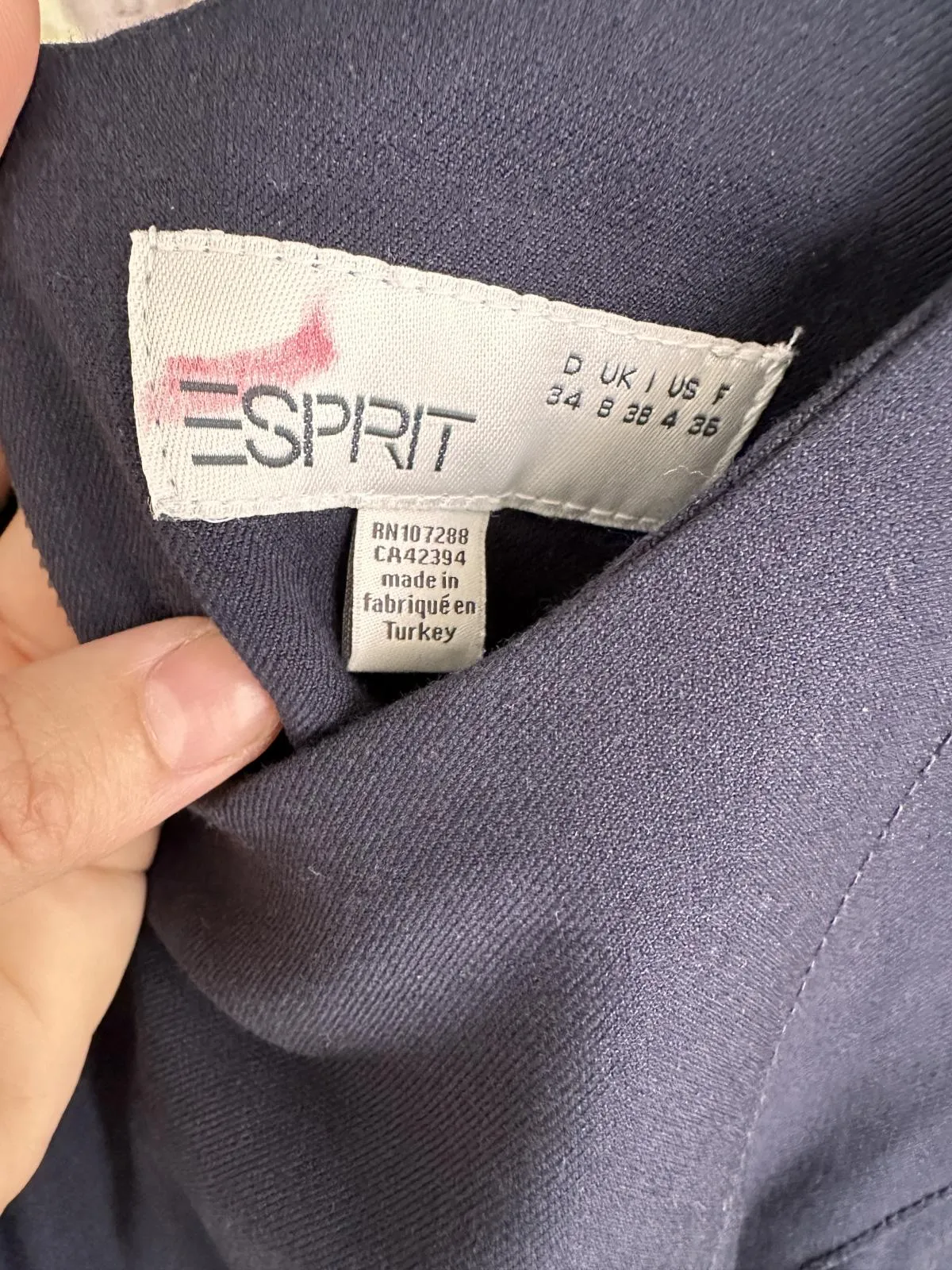 Rochie dreaptă Esprit EU 34 | Bleumarin, Midi, Vâscoză - Image 4