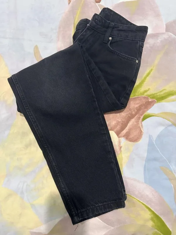 Blugi Trendyol EU 34 | Negru, Lungi, Talie înaltă, Wide Leg fit - Image 5