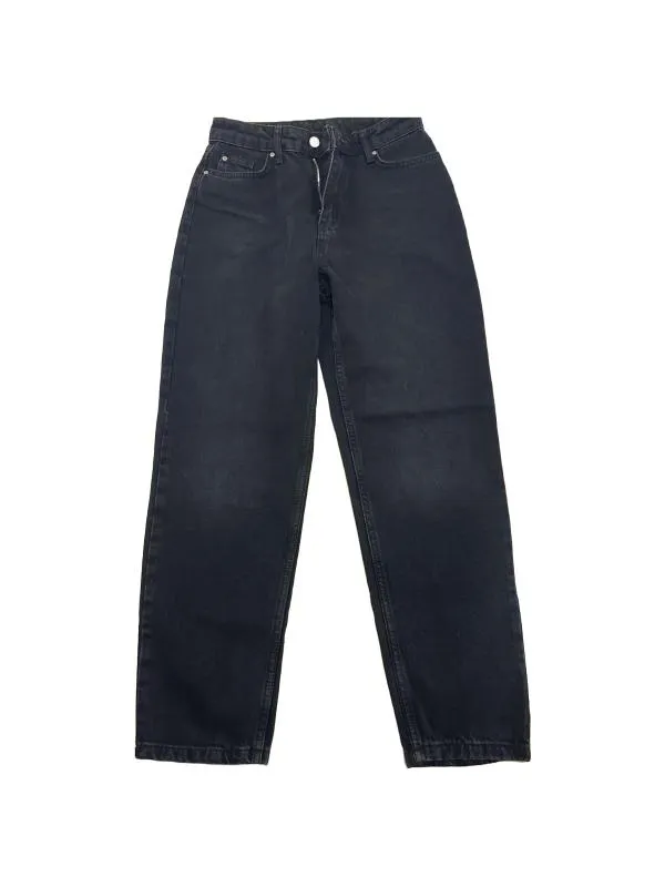 Blugi Trendyol EU 34 | Negru, Lungi, Talie înaltă, Wide Leg fit