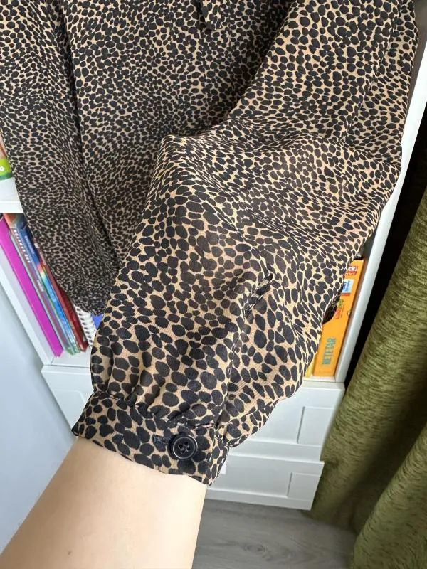 Tunică Marella EU 36 | Maro, Normal, Mânecă lungă, Animal print, Poliester - Image 4