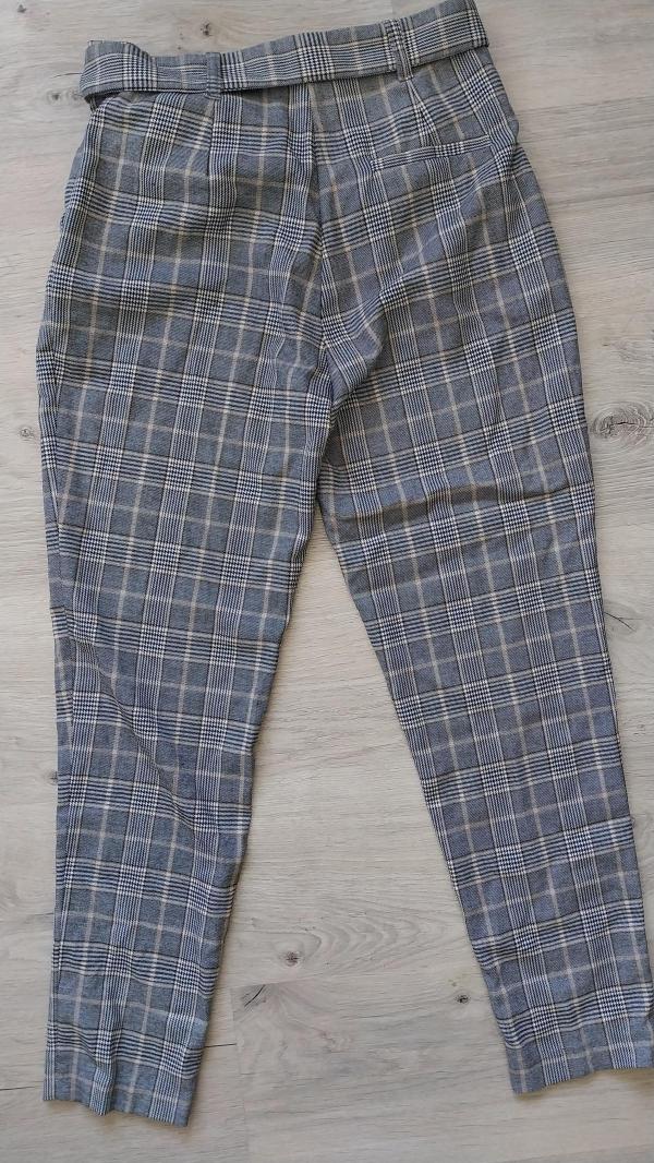 Pantaloni Koton EU 36 | Multicolor, Lungi, Talie înaltă, Relaxed fit, Eleganți Stofă, Carouri - Image 3