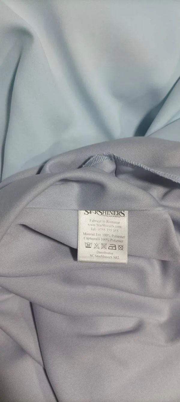 Rochie de ocazie Starshiners EU 44 | Bleu, Maxi, Mânecă scurtă, Broderie, Poliester - Image 7