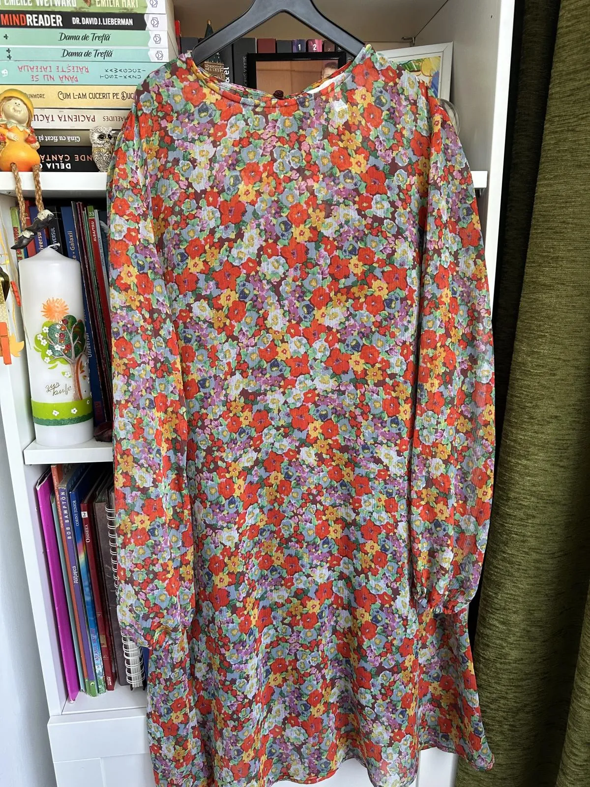 Rochie de vară H&M EU 36 | Multicolor, Maxi, Mânecă lungă, Floral & Tropical, Poliester