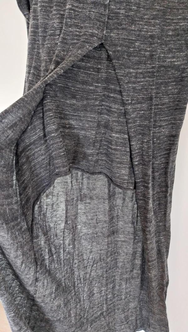 Tunică Zara EU 38 | Gri, Normal, Mânecă lungă, Design asimetric - Image 6