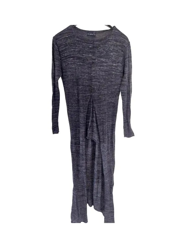 Tunică Zara EU 38 | Gri, Normal, Mânecă lungă, Design asimetric